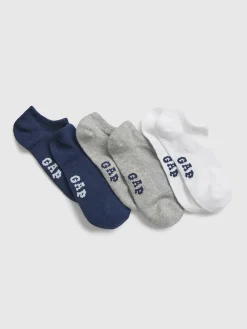 Kids Gap Logo No-Show Socks (3-Pack)