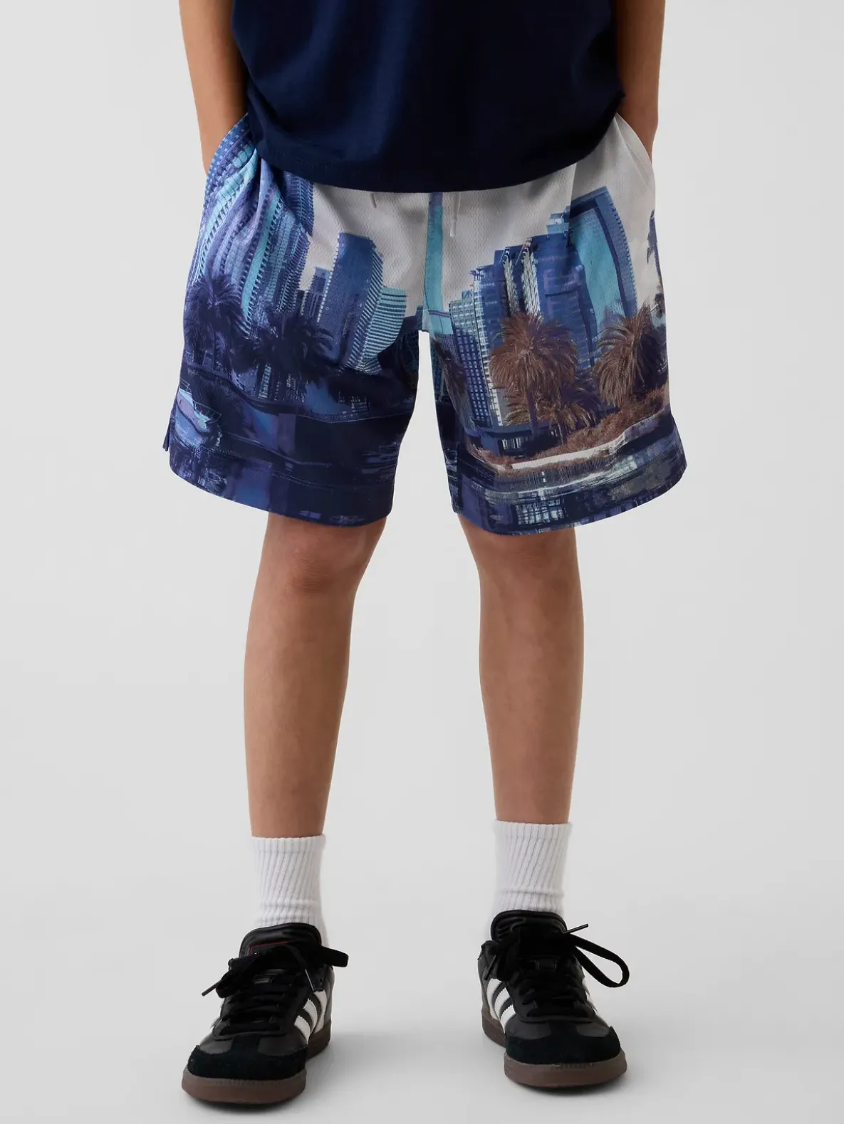 Kids GapFit 6" Recycled Mesh Easy Shorts