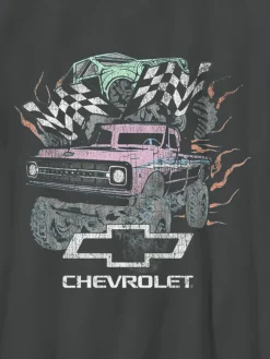 Kids General Motors Pastel Trucks Oversized Graphic T-Shirt