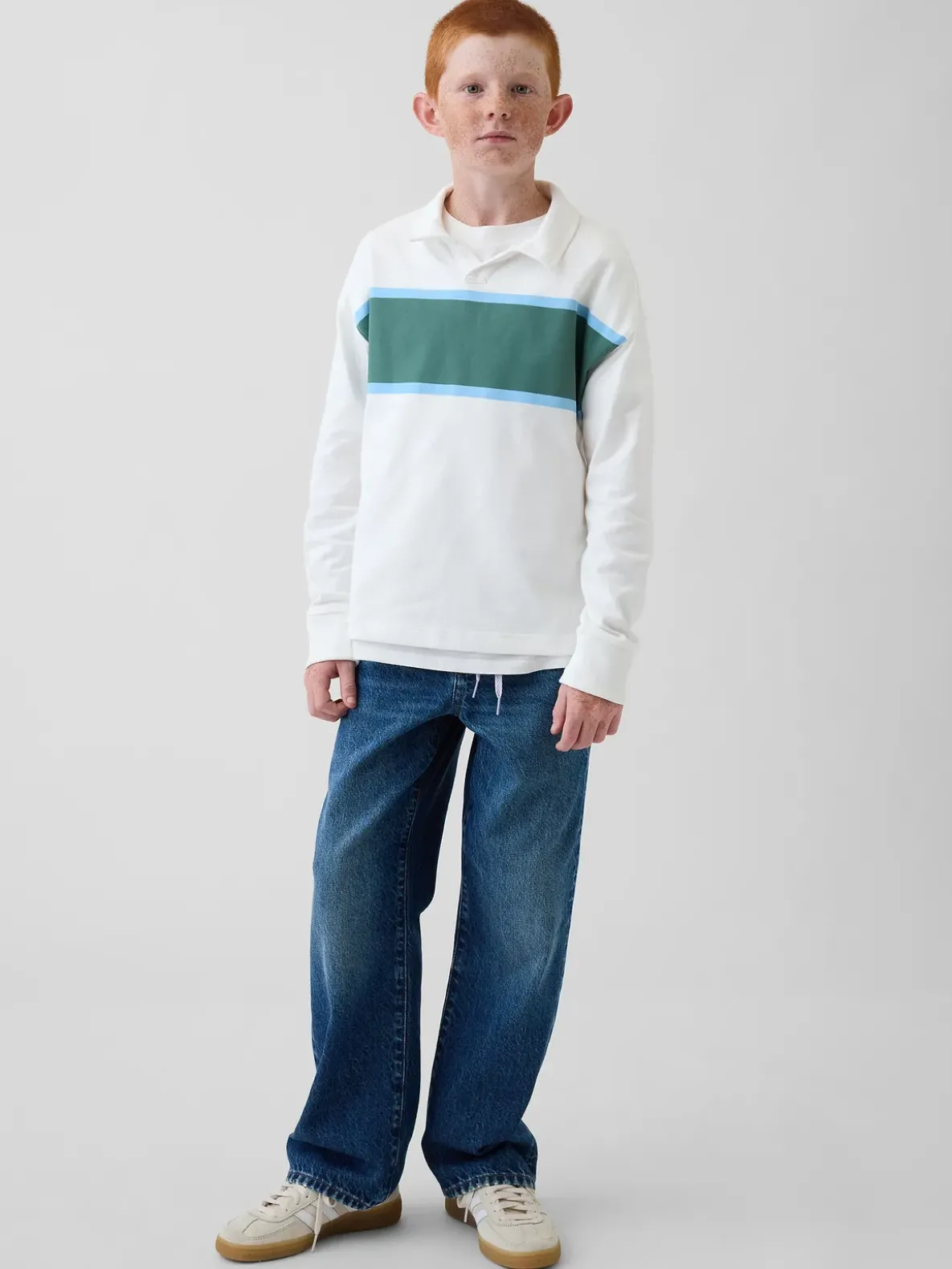 Kids Heavyweight Relaxed Polo Shirt