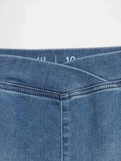 Kids High Rise Crossover Flare Jeans