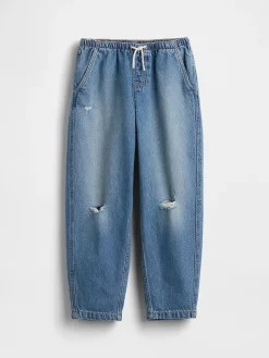 Kids High Rise Easy Barrel Jeans