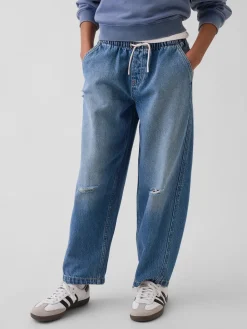 Kids High Rise Easy Barrel Jeans