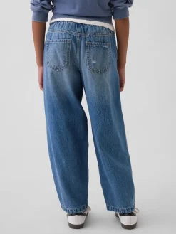 Kids High Rise Easy Barrel Jeans