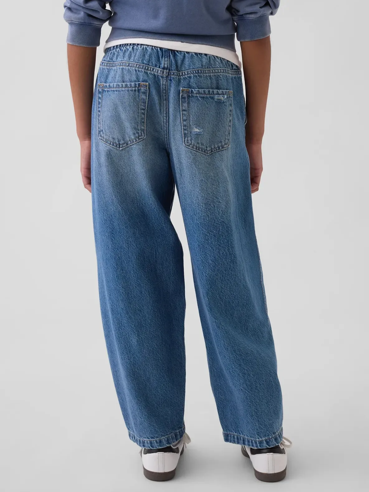 Kids High Rise Easy Barrel Jeans