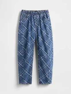 Kids High Rise Easy Barrel Jeans