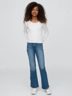 Kids High Rise '70s Flare Jeans