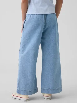 Kids High Rise Stride Easy Wide-Leg Ankle Jeans