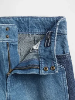 Kids High Rise Stride Wide-Leg Ankle Jeans