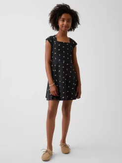 Kids Jersey Square-Neck Dress