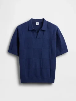 Kids Johnny Collar Checkered Sweater Shirt