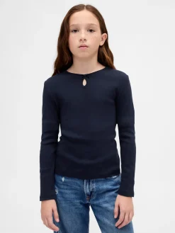 Kids Keyhole Bow Fitted T-Shirt