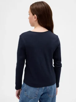 Kids Keyhole Bow Fitted T-Shirt