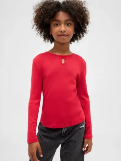 Kids Keyhole Bow Fitted T-Shirt