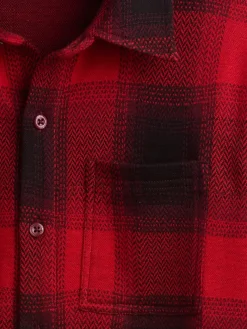 Kids Knit Jersey Plaid Shirt