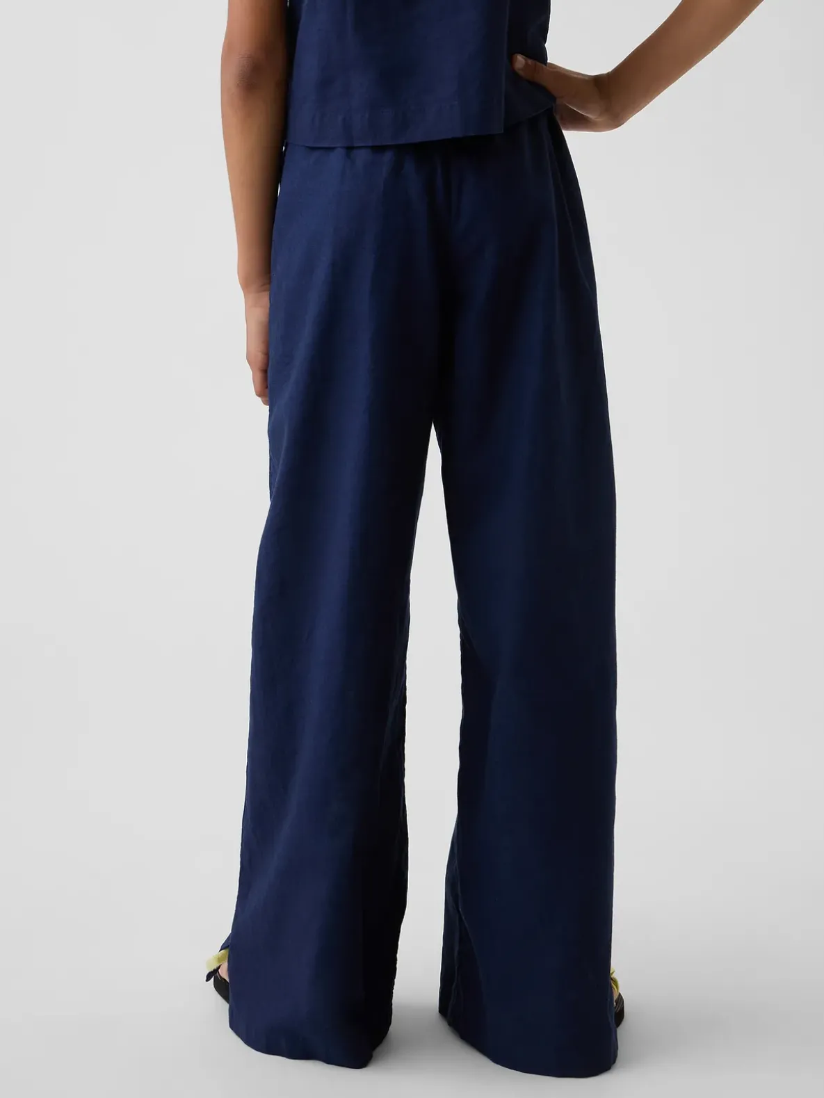 Kids Linen-Cotton Easy Wide-Leg Pants