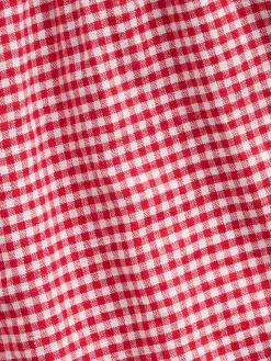 Kids Linen-Cotton Gingham Easy Shorts