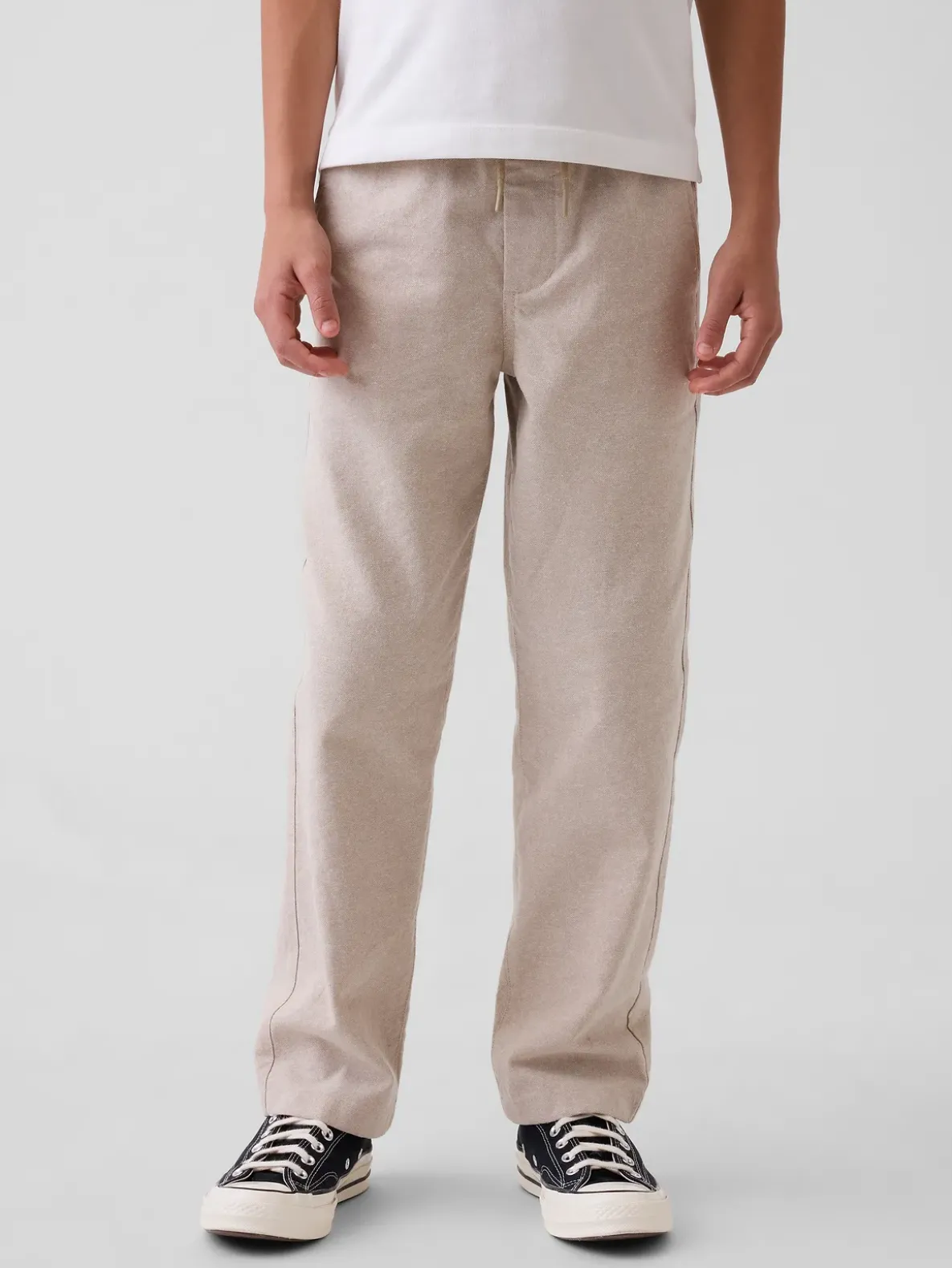 Kids Linen-Cotton Relaxed Easy Pants
