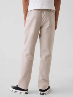 Kids Linen-Cotton Relaxed Easy Pants