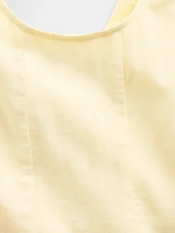 Kids Linen-Cotton Scoop Neck Dress