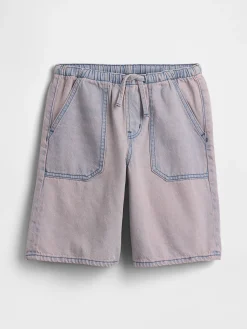 Kids Low Rise Easy Longline Denim Shorts