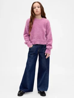 Kids Low Rise Easy Metallic Baggy Jeans