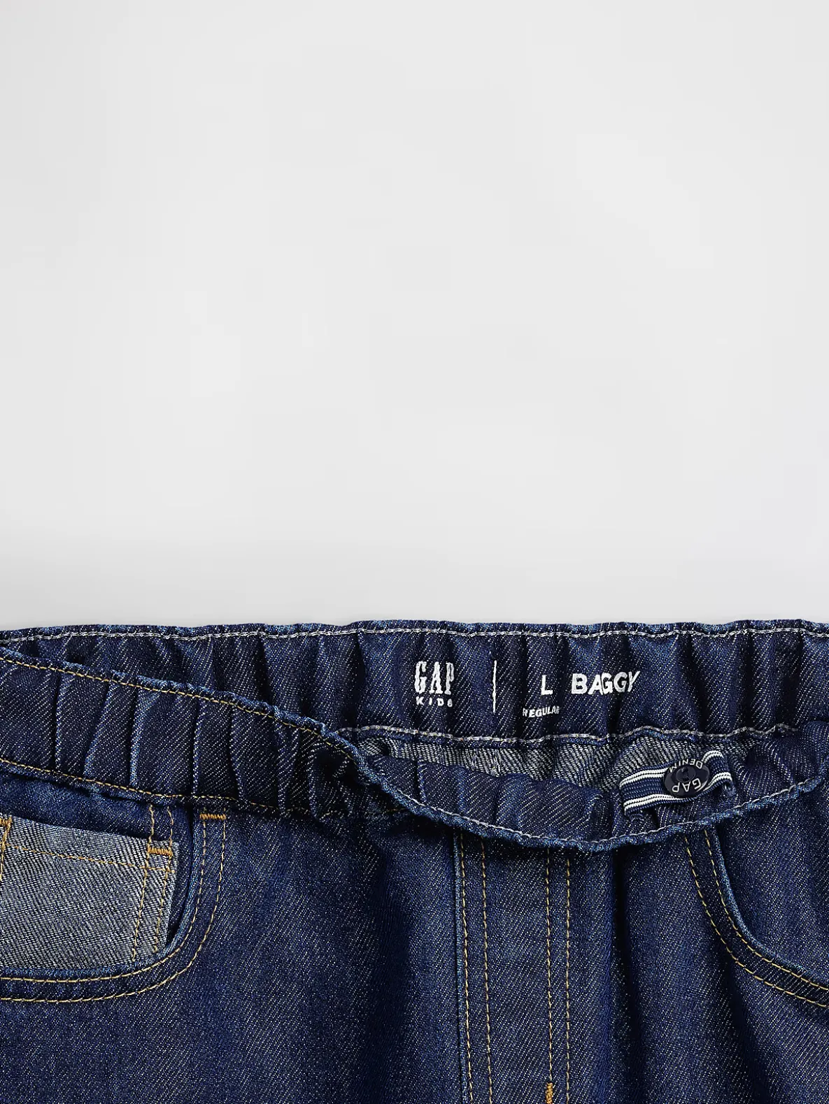 Kids Low Rise Easy Metallic Baggy Jeans
