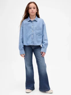 Kids Low Rise Relaxed Flare Jeans