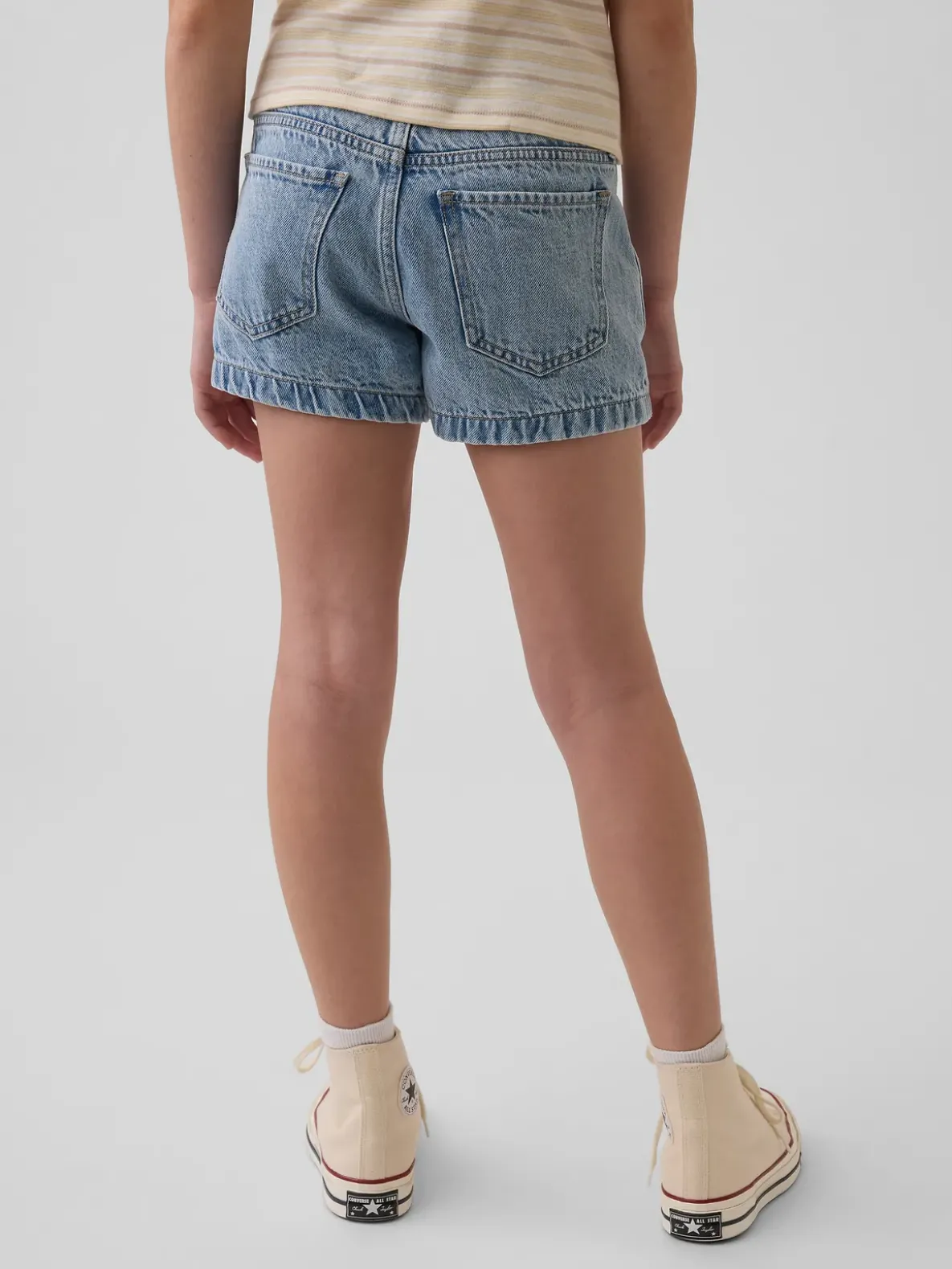 Kids Low Rise Stride Denim Shorts