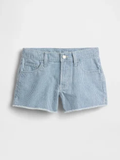 Kids Low Rise Stride Denim Stripe Shorts