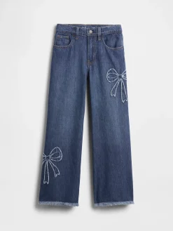 Kids Low Rise Stride Wide-Leg Jeans
