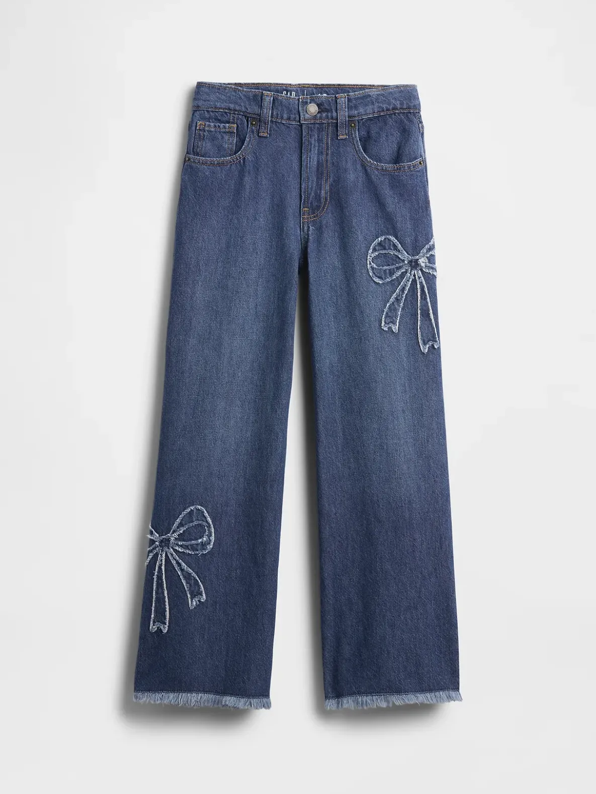 Kids Low Rise Stride Wide-Leg Jeans