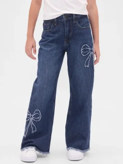 Kids Low Rise Stride Wide-Leg Jeans