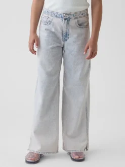 Kids Low Rise Stride Wide-Leg Jeans