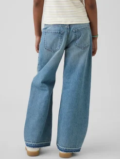 Kids Low Rise Stride Wide-Leg Jeans