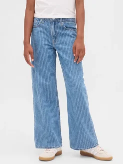 Kids Low Rise Stride Wide-Leg Jeans