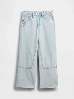 Kids Low Rise Stride Wide-Leg Jeans