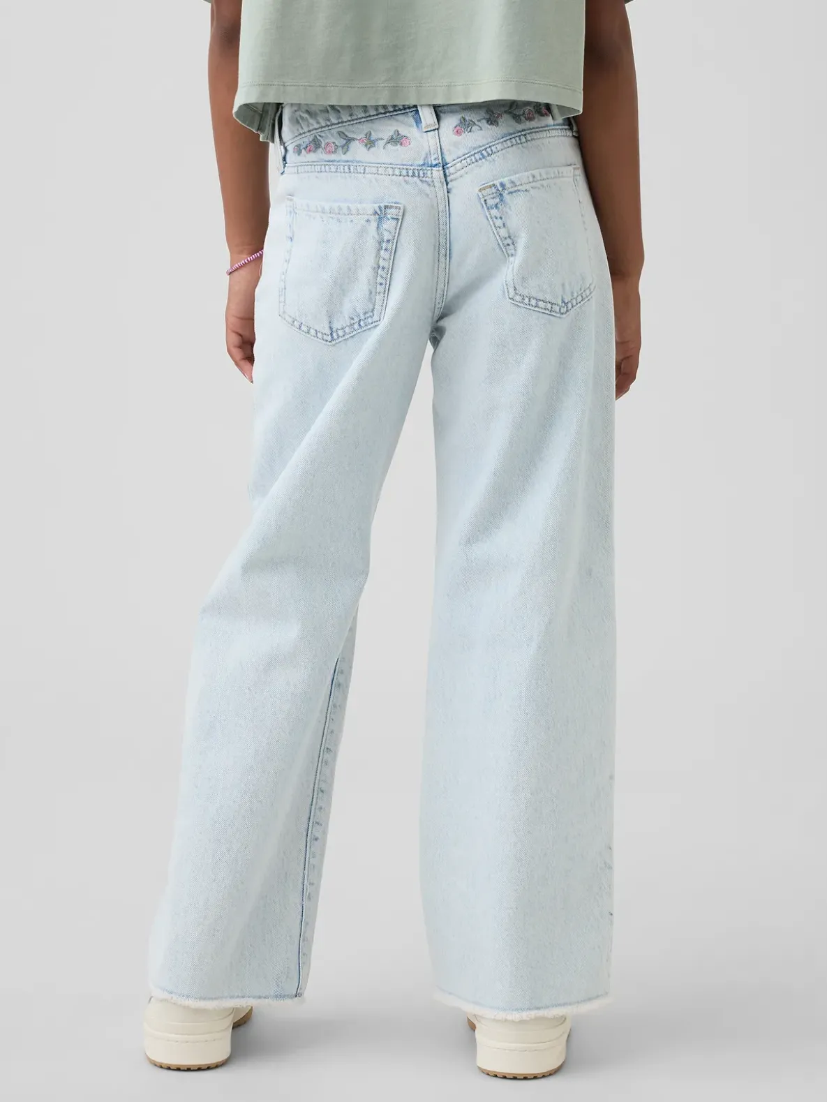 Kids Low Rise Stride Wide-Leg Jeans