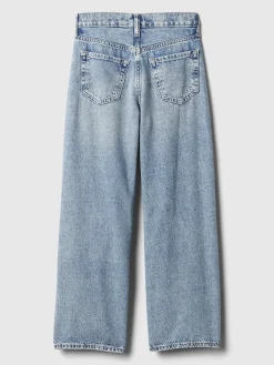 Kids Low Rise Stride Wide-Leg Jeans