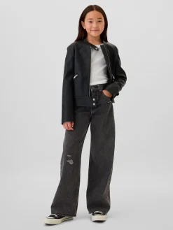 Kids Low Rise Stride Wide-Leg Jeans