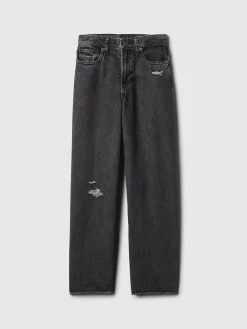 Kids Low Rise Stride Wide-Leg Jeans