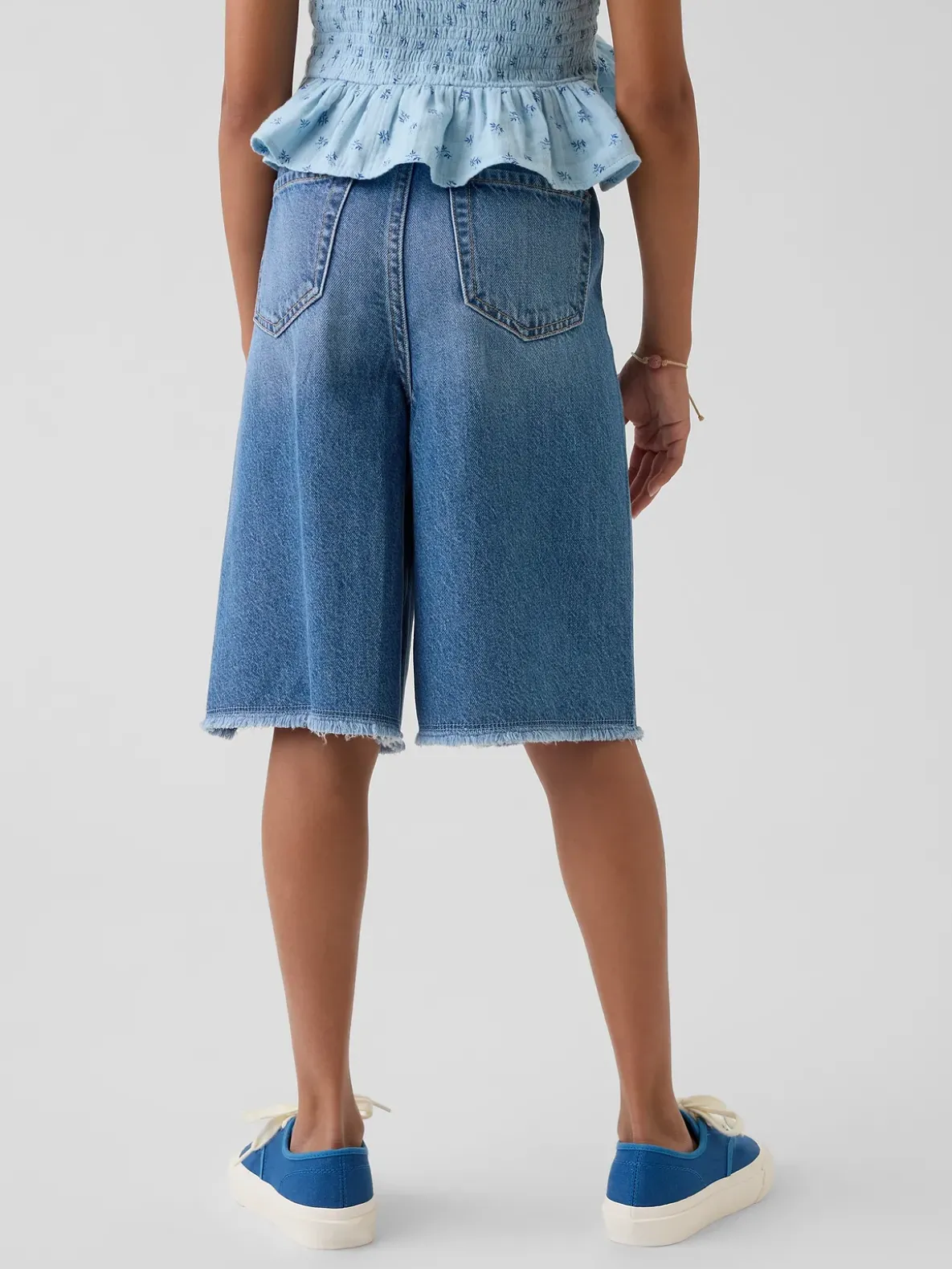 Kids Low Rise UltraSoft Easy Longline Denim Shorts