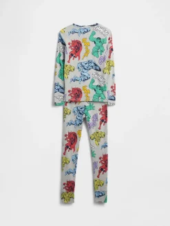 Kids Marvel Organic Brushed Cotton PJ Set