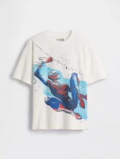 Kids Marvel Relaxed Graphic T-Shirt