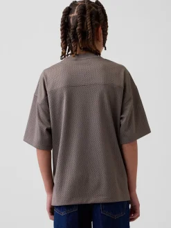 Kids Mesh Oversized Graphic Jersey T-Shirt