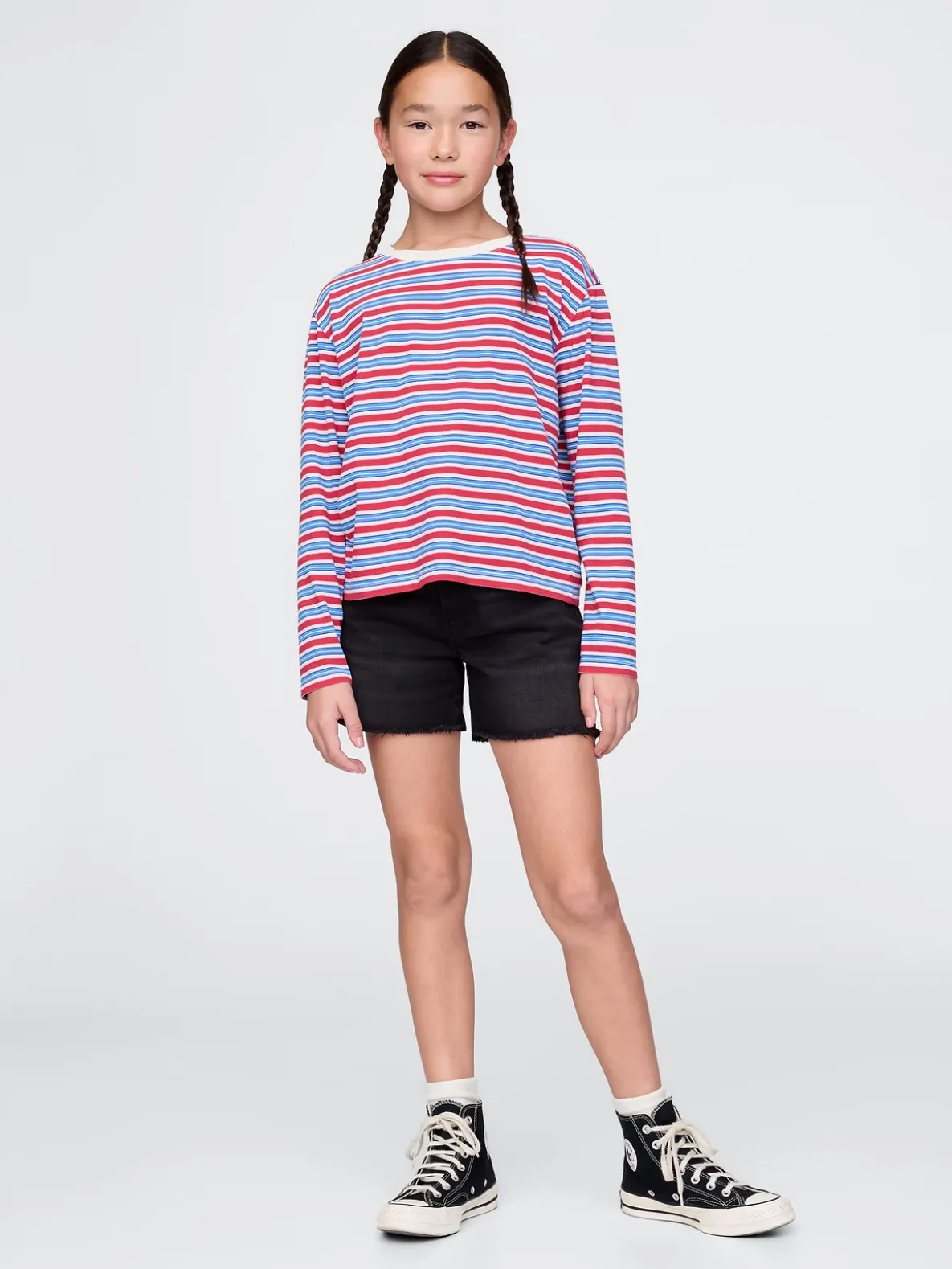Kids Midi Denim Shorts