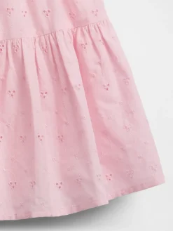 Kids Mixed Media Tiered Tank Dress