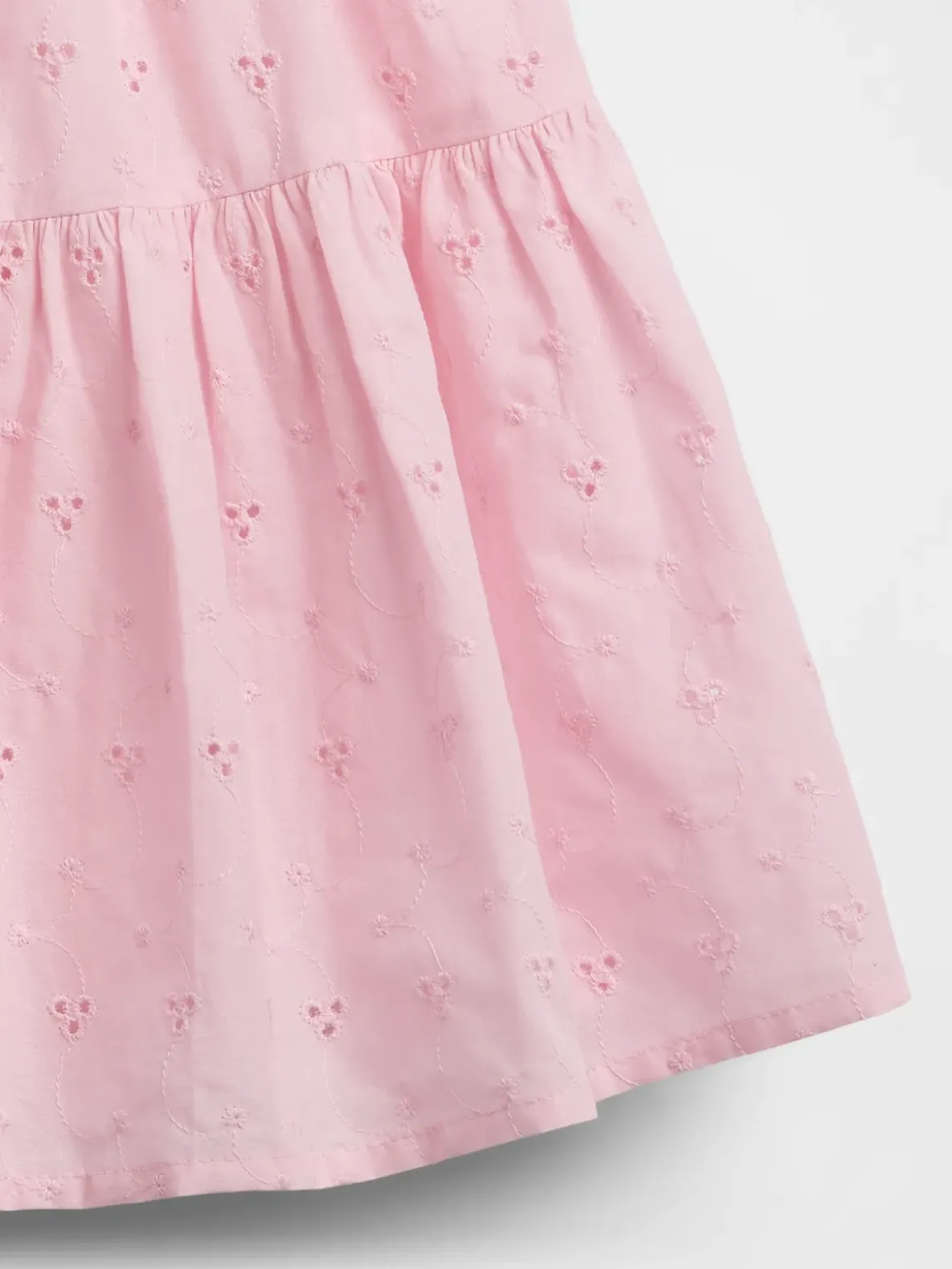 Kids Mixed Media Tiered Tank Dress