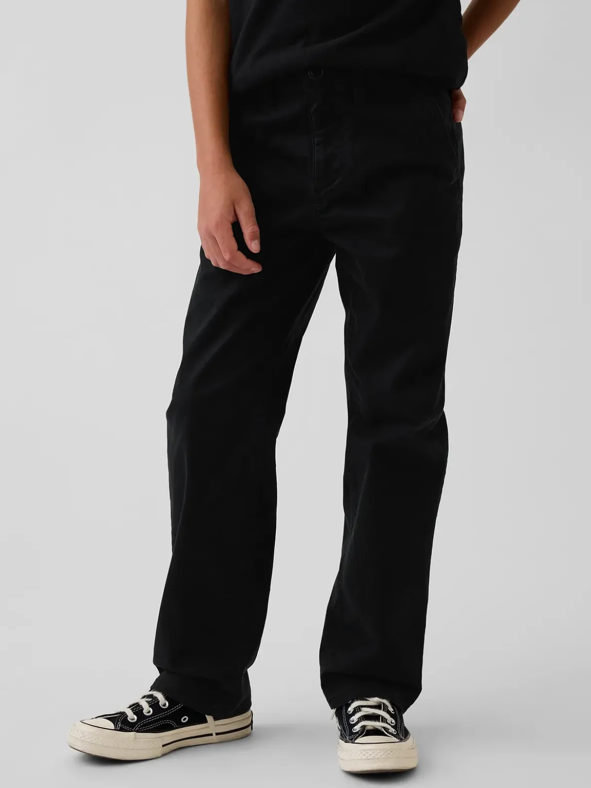 Kids Modern Relaxed Straight Khakis
