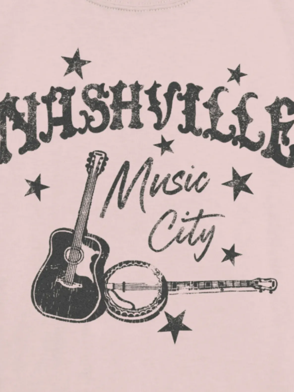 Kids Nashville Music City Graphic T-Shirt